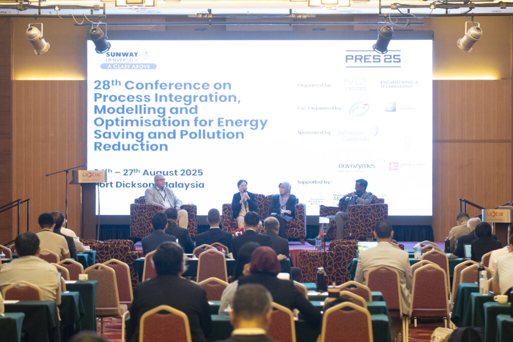 Conference Day 1 Panel Discussion Session Sustainable Development Goals with Prof. Sharifah Rafidah Wan Alwi, Prof. Kathleen Aviso, Prof. Sebastian Werle, moderated by Viknesh Andiappan